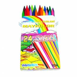 Cajas de Colores Plásticos (24 unidades) Maykolor 1124