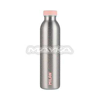 Botella Isoterm. Acero Inox. 591ml Silver Milán-Industrias Mayka